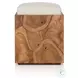 Tomlin Hayes Cream Outdoor Accent Stool