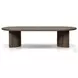 Paden Stained Toasted Brown Outdoor Oval Coffee Table