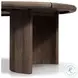 Paden Stained Toasted Brown Outdoor Oval Coffee Table