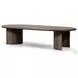 Paden Stained Toasted Brown Outdoor Oval Coffee Table