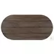 Paden Stained Toasted Brown Outdoor Oval Coffee Table