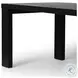 Millie Drifted Matte Black Veneer 72" Rectangular Dining Table