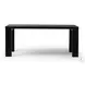 Millie Drifted Matte Black Veneer 72" Rectangular Dining Table