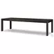 Noeline Cracked Smoked Black Veneer 116" Extendable Rectangular Dining Table