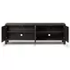 Noeline Cracked Smoked Black Veneer 4 Door Sideboard
