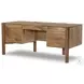 Reza Smoked Honey 70" Drawer Desk
