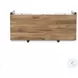 Reza Smoked Honey 70" Drawer Desk