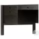 Reza Worn Black Parawood 70" Drawer Desk