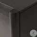 Reza Worn Black Parawood 70" Drawer Desk