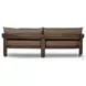 Jackson Ellor Brown 96" Upholstered Outdoor Sofa