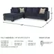 Aviemore Ink 2 Piece Sectional with LAF Chaise