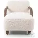 Aniston Andes Natural 34" Upholstered Chaise