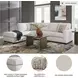 Aviemore Stone 2 Piece Sectional with LAF Chaise