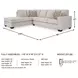 Aviemore Stone 2 Piece Sectional with LAF Chaise