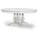 Cottage Park Aged White 72" Extendable Dining Table