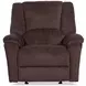 Plush Buffalo Performance Fabric Power Gliding Recliner with Power Lumbar and USB Charging