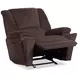 Plush Buffalo Performance Fabric Power Gliding Recliner with Power Lumbar and USB Charging