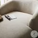 Channing Yuma Cream Performance Fabric 53" Upholstered Chaise