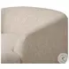 Channing Yuma Cream Performance Fabric 53" Upholstered Chaise
