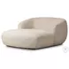 Channing Yuma Cream Performance Fabric 53" Upholstered Chaise