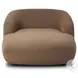 Channing Crypton Nomad Mushroom Performance Fabric 53" Upholstered Chaise