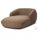 Channing Crypton Nomad Mushroom Performance Fabric 53" Upholstered Chaise