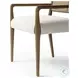 Rothler Alcala Wheat Performance Fabric Dining Armchair