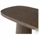 Valen Rustic Brown Oak Veneer 108" Oval Dining Table