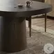 Valen Rustic Brown Oak Veneer 108" Oval Dining Table