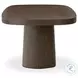 Valen Rustic Brown Oak Veneer 108" Oval Dining Table