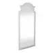 Southern Manor Antique White and Weathered Bark Arched Floor Mirror