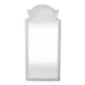 Southern Manor Antique White and Weathered Bark Arched Floor Mirror
