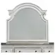 Magnolia Manor Antique White and Weathered Bark 7 Drawer Dresser with Mirror