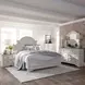 Magnolia Manor Antique White and Weathered Bark 7 Drawer Dresser with Mirror