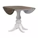 Southern Manor Antique White and Weathered Bark 3 Piece Extendable Drop Leaf Dining Set