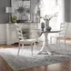 Southern Manor Antique White and Weathered Bark 3 Piece Extendable Drop Leaf Dining Set