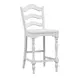 Magnolia Manor Antique White and Weathered Bark 5 Piece Extendable Leg Base Dining Set