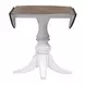 Southern Manor Antique White and Weathered Bark 5 Piece Extendable Drop Leaf Dining Set