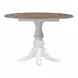 Southern Manor Antique White and Weathered Bark 5 Piece Extendable Drop Leaf Dining Set