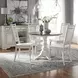 Southern Manor Antique White and Weathered Bark 5 Piece Extendable Drop Leaf Dining Set