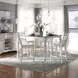 Magnolia Manor Antique White and Weathered Bark 5 Piece Extendable Gathering Dining Set