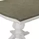 Southern Manor Antique White and Weathered Bark 124" Extendable Rectangular Dining Table