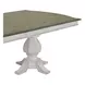 Southern Manor Antique White and Weathered Bark 124" Extendable Rectangular Dining Table