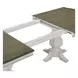 Southern Manor Antique White and Weathered Bark 124" Extendable Rectangular Dining Table