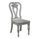 Southern Manor Antique White and Weathered Bark 5 Piece Round Extendable Dining Set