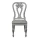 Southern Manor Antique White and Weathered Bark 5 Piece Round Extendable Dining Set