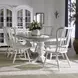Magnolia Manor Antique White and Weathered Bark 7 Piece Extendable Double Pedestal Dining Set