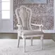 Southern Manor Antique White and Weathered Bark Upholstered 7 Piece Extendable Rectangular Dining Set