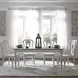 Southern Manor Antique White and Weathered Bark 5 Piece Extendable Dining Set