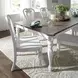 Magnolia Manor Antique White and Weathered Bark 5 Piece Extendable Rectangular Dining Set